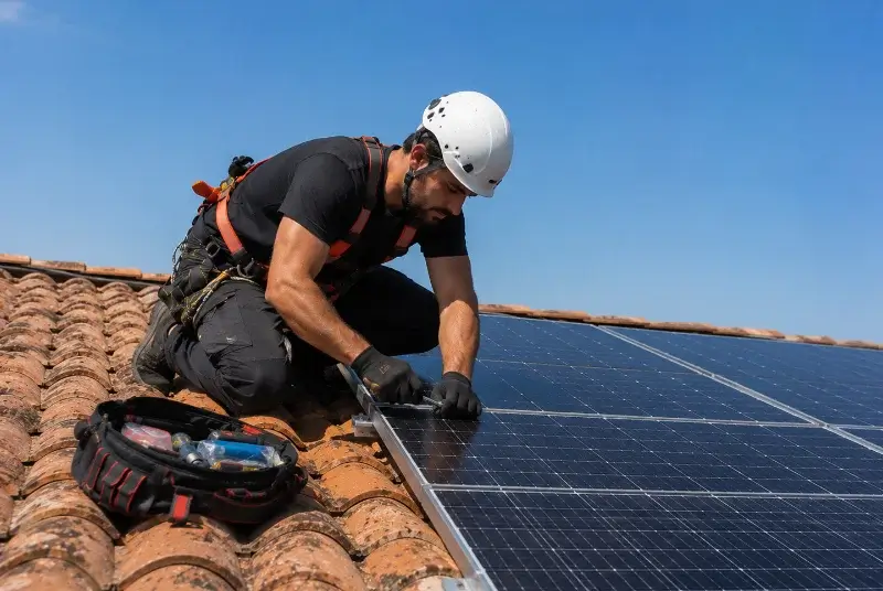 Maintenance et monitoring de panneaux solaires à Bréau-Mars