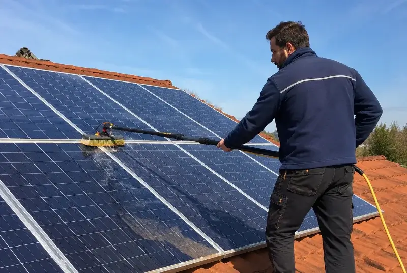 Nettoyage et entretien de panneaux solaires à Bréau-Mars